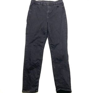 American Eagle Outfitters Temp Tech Jeans Womens 12 Black Denim Cotton 5-Pockets